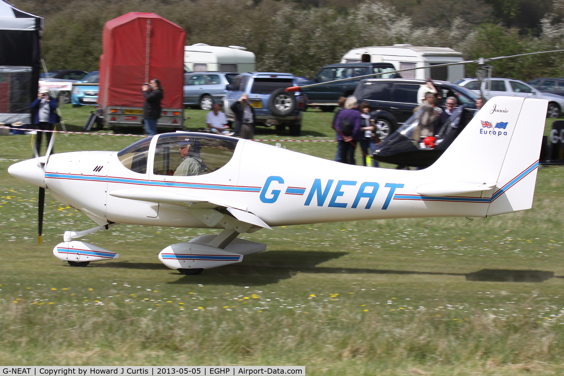 G-NEAT, 1996 Europa Tri-Gear C/N PFA 247-12642, Privately owned. At the Microlight Trade Fair.