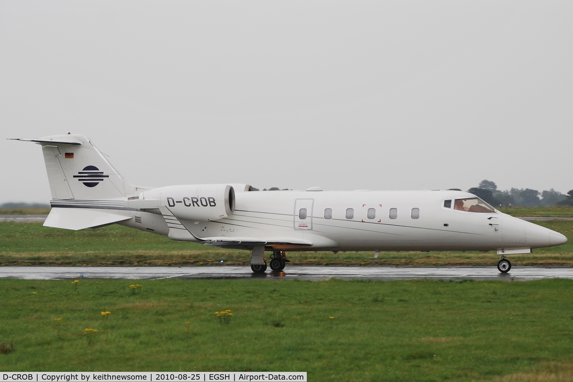 D-CROB, 2003 Learjet 60 C/N 60-261, Taxying from runway 09 !