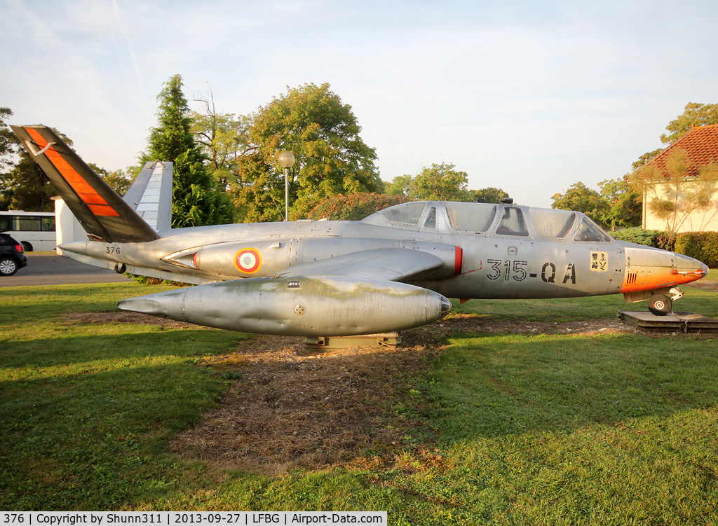 376, 1963 Fouga CM-170R Magister C/N 376, C/n 376 - Preserved inside Cognac Air Force Base