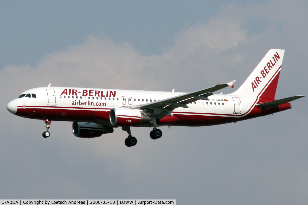 D-ABDA, 2005 Airbus A320-214 C/N 2539, Air Berlin