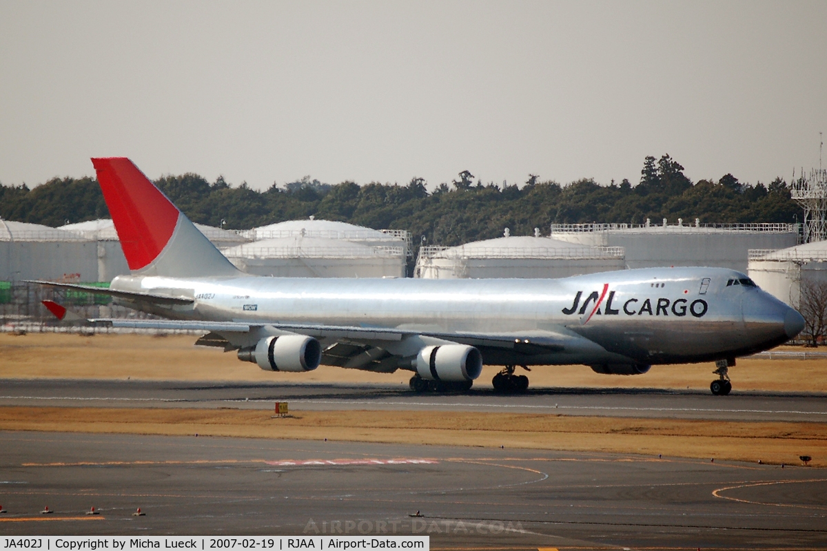 JA402J, 2004 Boeing 747-446F C/N 33749, At Narita