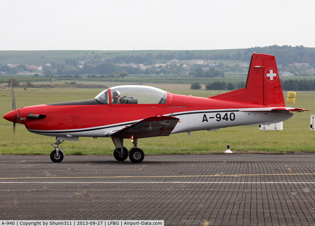 A-940, Pilatus PC-7 Turbo Trainer C/N 348, Participant of the Cognac AFB Spotter Day 2013