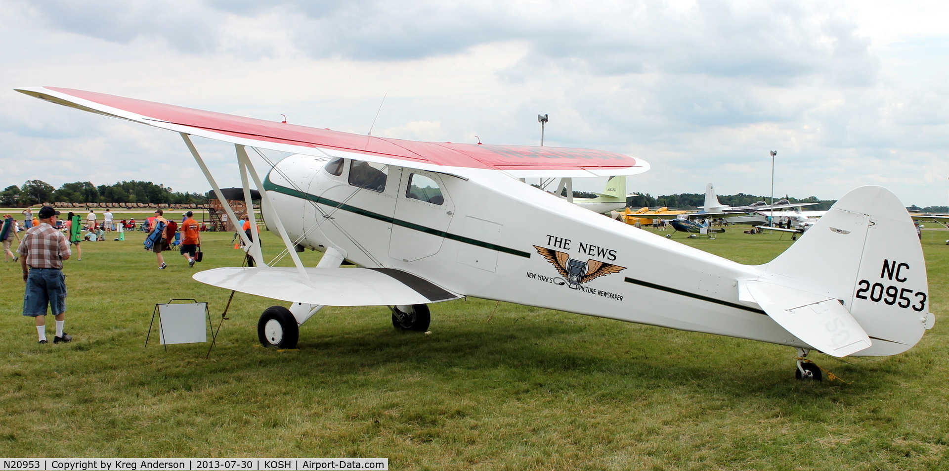 N20953, 1939 Waco ARE C/N 5080, EAA AirVenture 2013