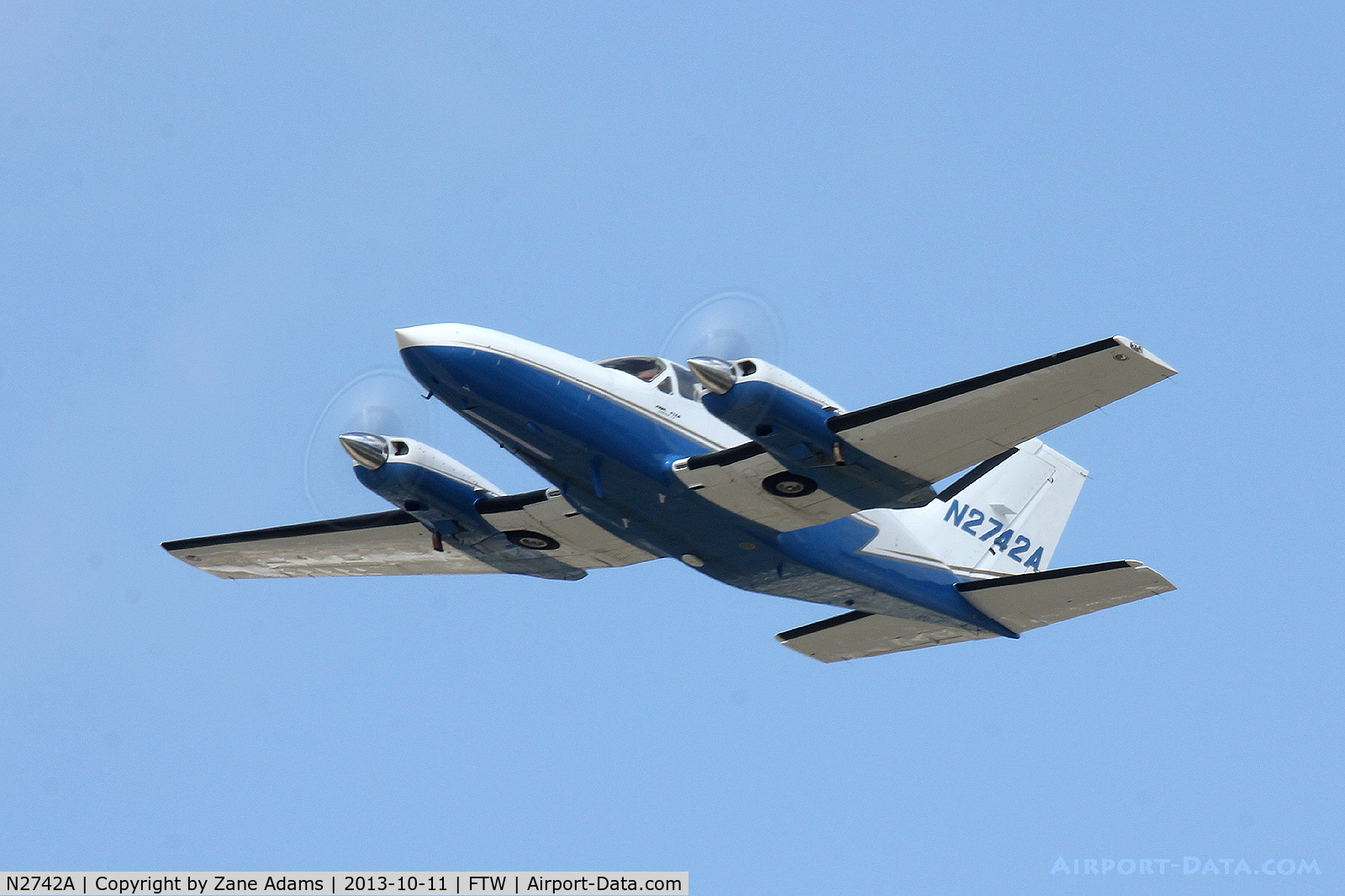 N2742A, 1980 Cessna 414A Chancellor C/N 414A0620, At Meacham Field - Fort Worth, TX