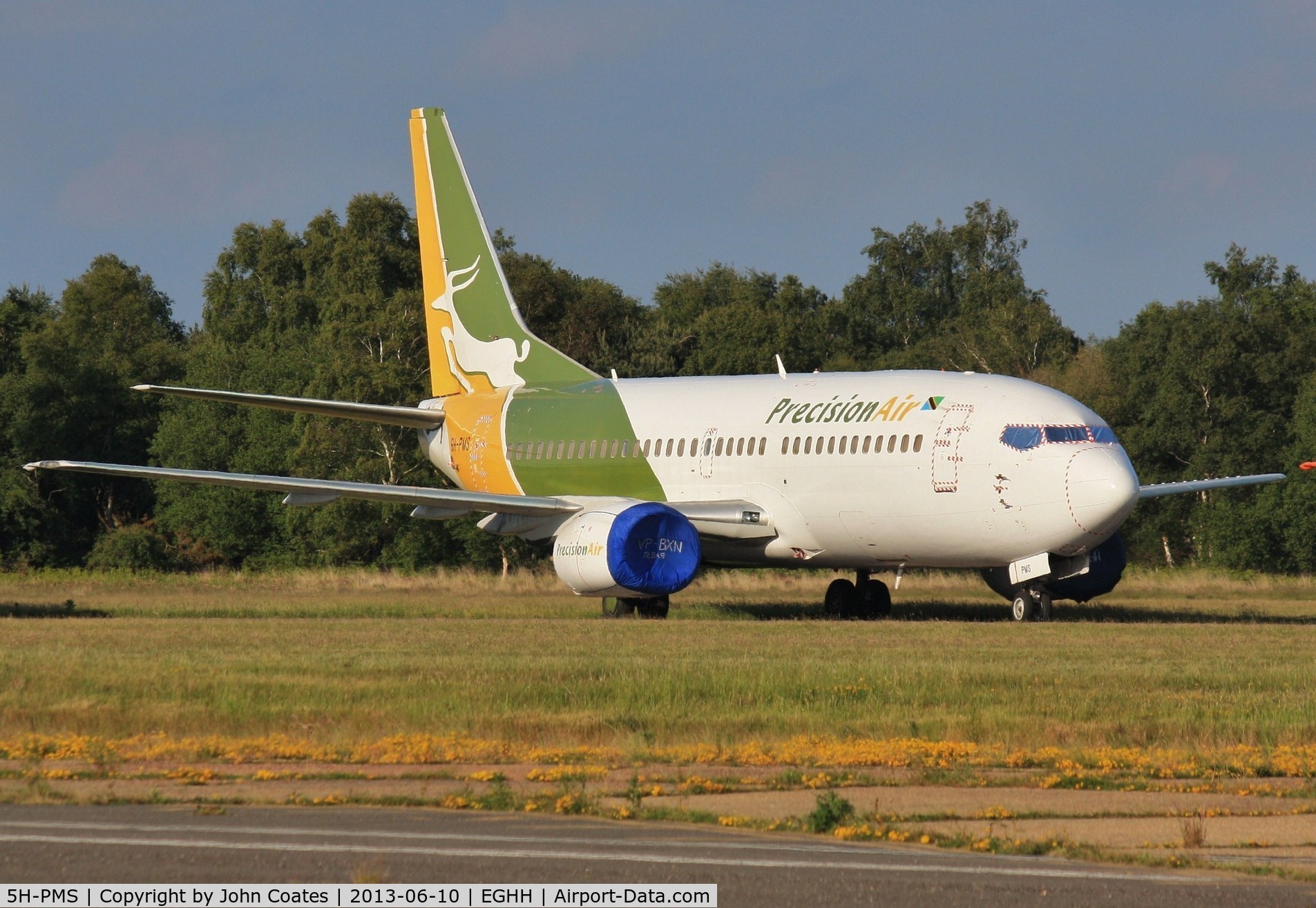 5H-PMS, 1999 Boeing 737-36N C/N 28596, Sunbathing in European temp storage area