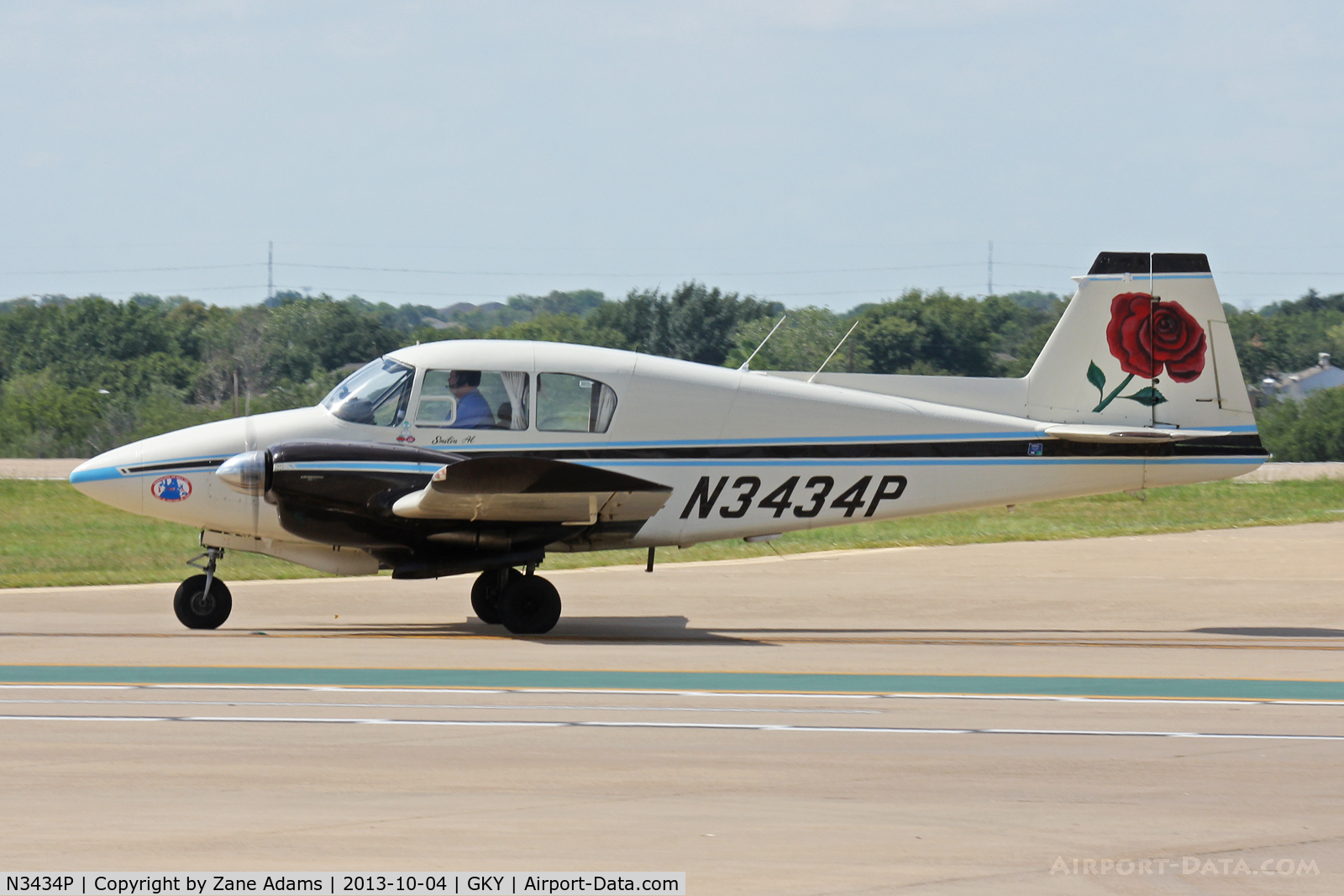 N3434P, 1958 Piper PA-23 C/N 23-1401, At Arlington Municipal Airport