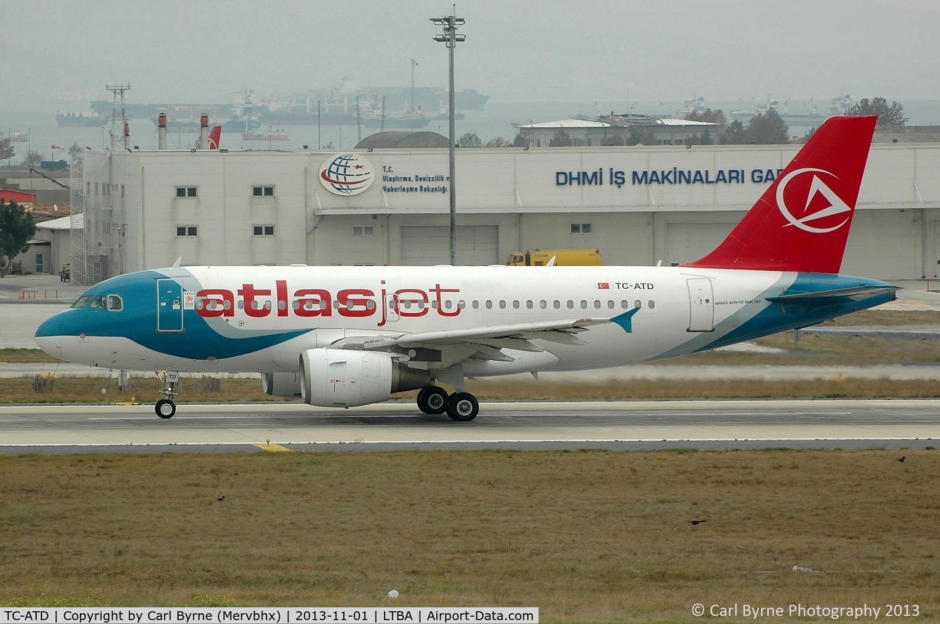 TC-ATD, 1999 Airbus A319-112 C/N 1124, Taken from the Fly Inn Shopping Mall.