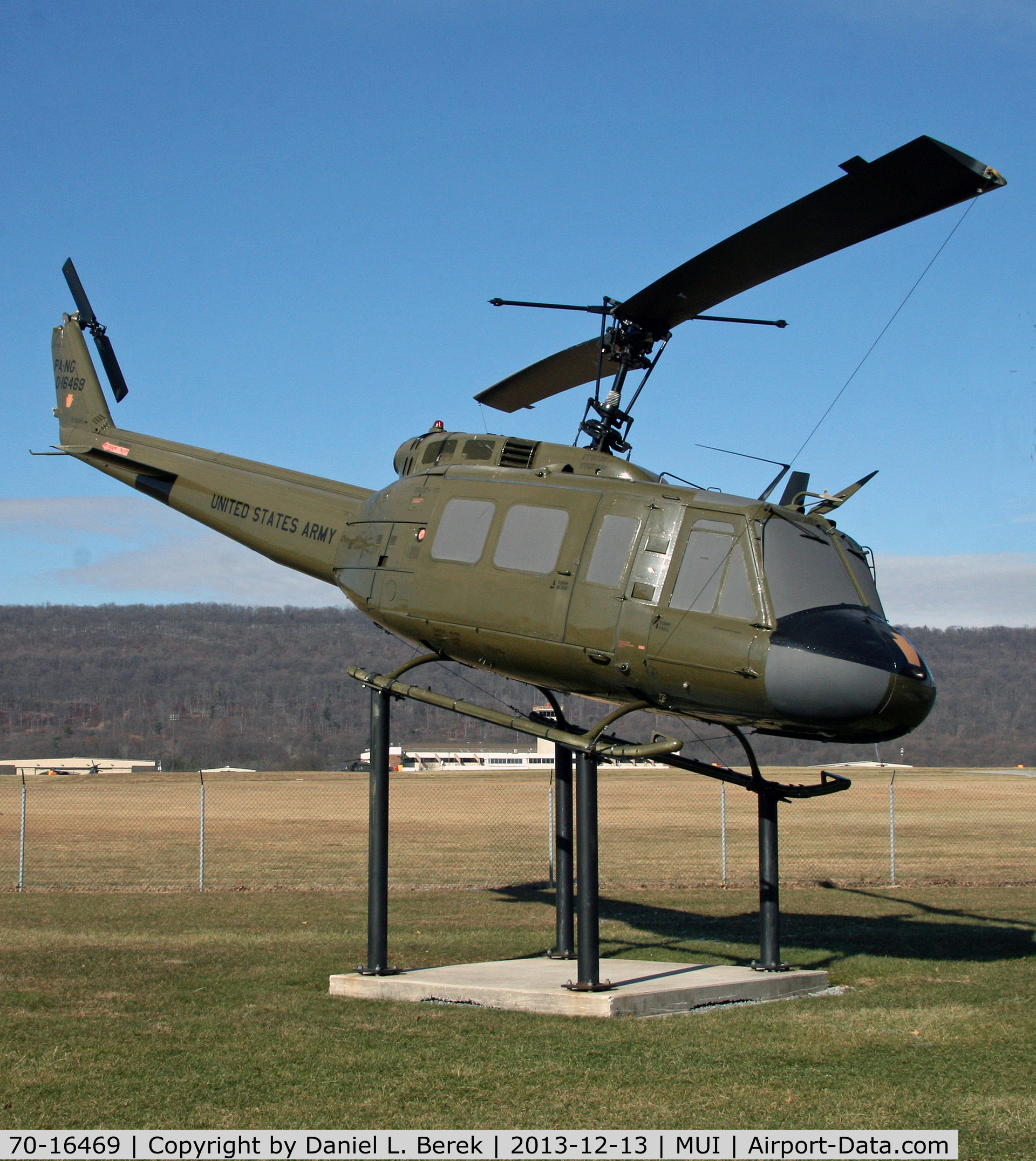 70-16469, 1970 Bell UH-1H Iroquois C/N 12774, This iconic helicopter is not on display at the Pennsylvania National Guard Military Museum.