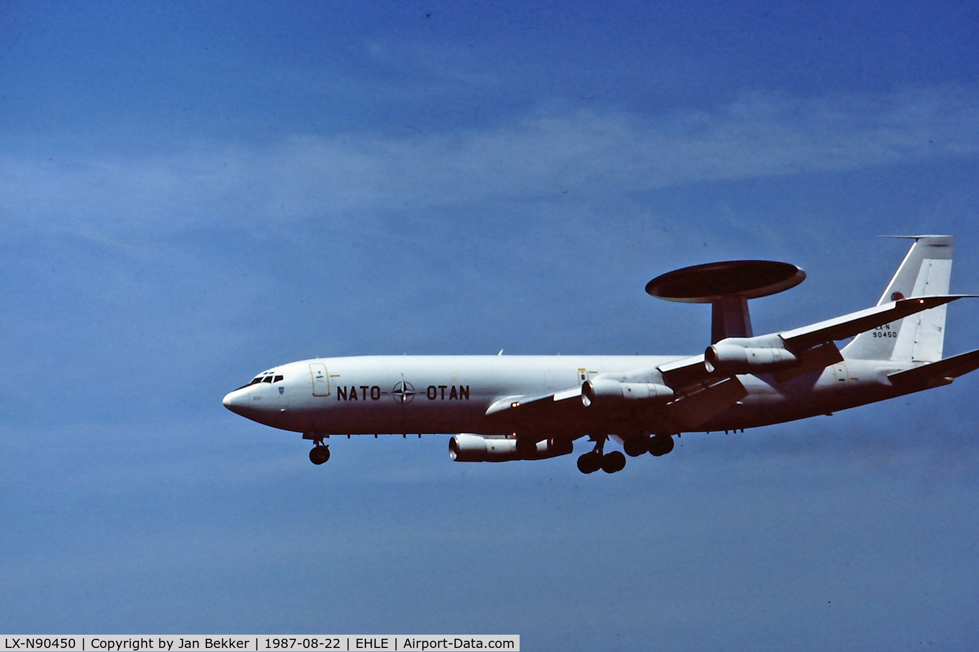 LX-N90450, 1979 Boeing E-3A Sentry C/N 22845, Lowpass over Lelystad Airport's Airshow