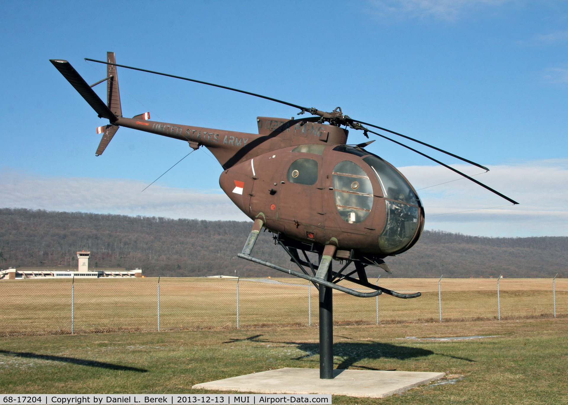 68-17204, 1968 Hughes OH-6A Cayuse C/N 1164, This helicopter is now on display at the Pennsylvania National Guard Military Museum, Fort Indiantown Gap.
