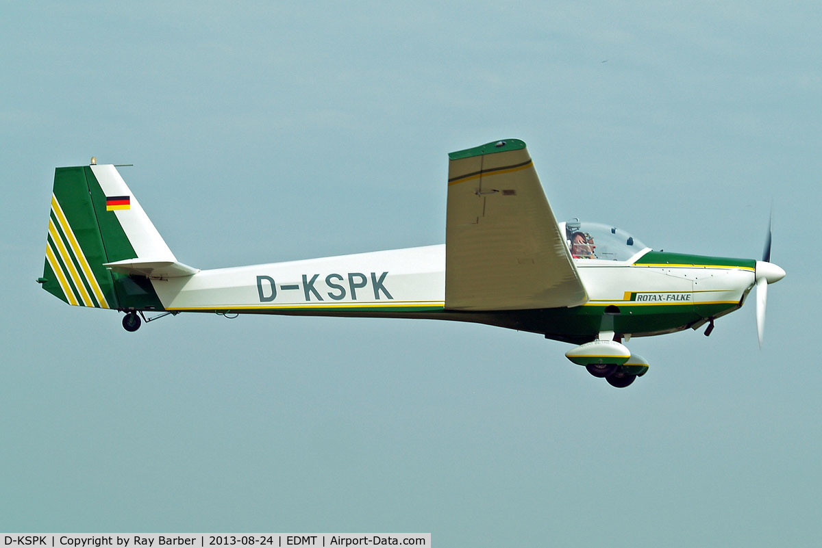 D-KSPK, 1998 Scheibe SF-25C Falke C/N 44635, Scheibe SF-25C Rotax-Falke [44635] Tannheim~D 24/08/2013