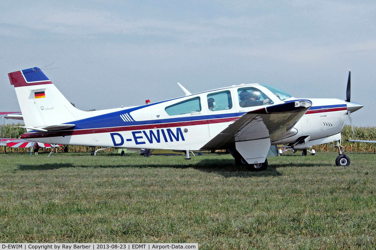 D-EWIM, Beech F33A Bonanza C/N CE1388, Beech F33A Bonanza [CE-1388] Tannheim~D 23/08/2013