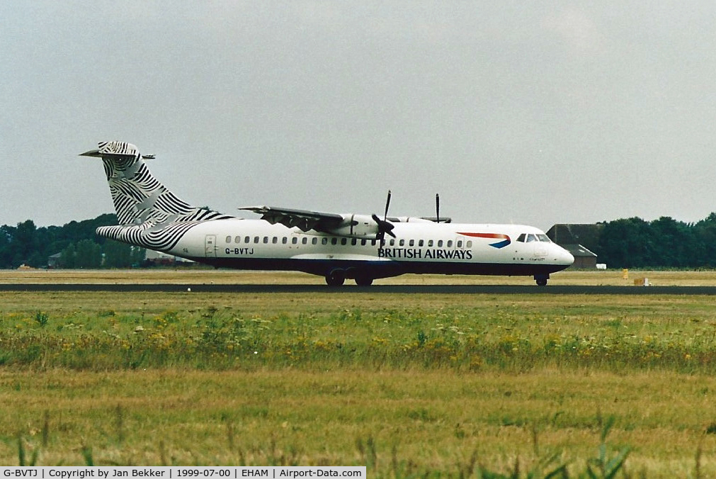 G-BVTJ, 1992 ATR 72-202 C/N 342, Schiphol