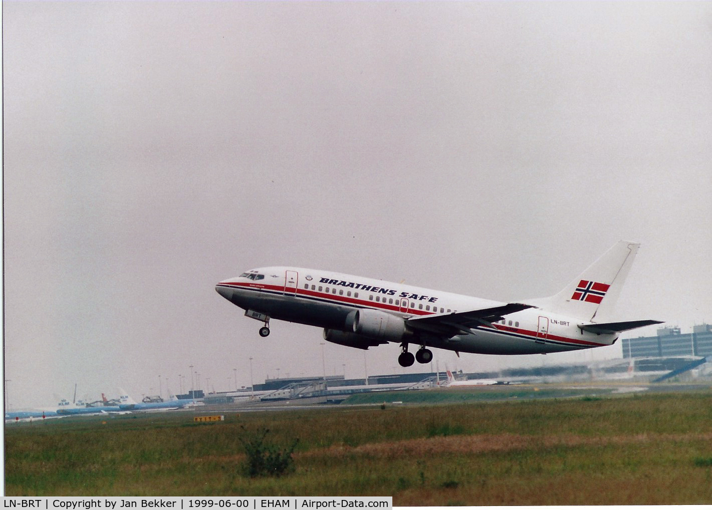 LN-BRT, 1992 Boeing 737-505 C/N 25789, Schiphol