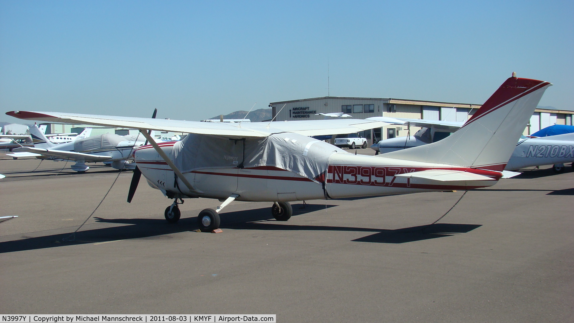 N3997Y, 1964 Cessna 210D Centurion C/N 21058497, Parked on the Ramp