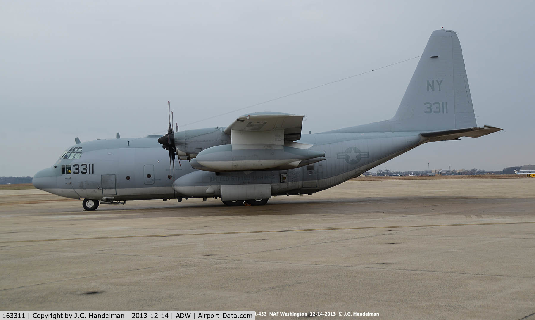 163311, 1986 Lockheed KC-130T Hercules C/N 382-5087, At ADW.