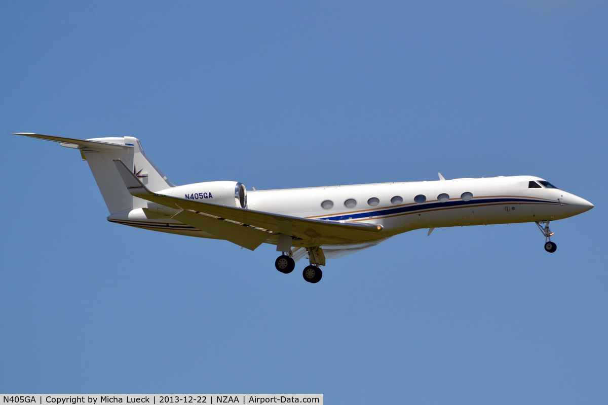 N405GA, 2008 Gulfstream Aerospace GV-SP (G500) C/N 5205, At Auckland