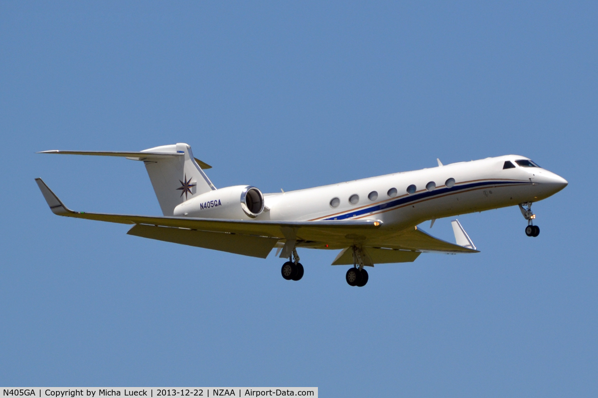 N405GA, 2008 Gulfstream Aerospace GV-SP (G500) C/N 5205, At Auckland