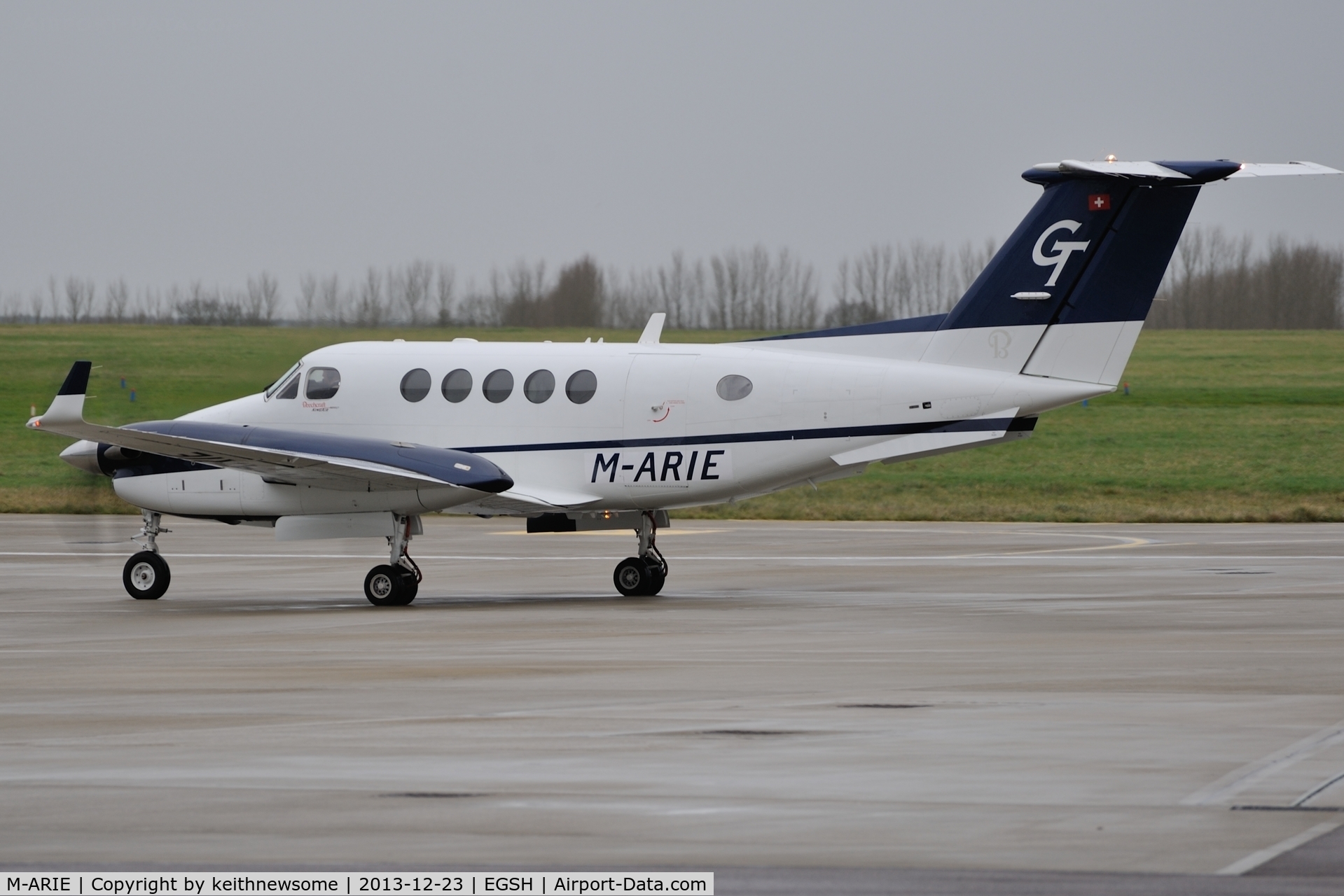 M-ARIE, 2009 Hawker Beechcraft B200GT King Air C/N BY-93, Registration is now used on this King Air 200 !