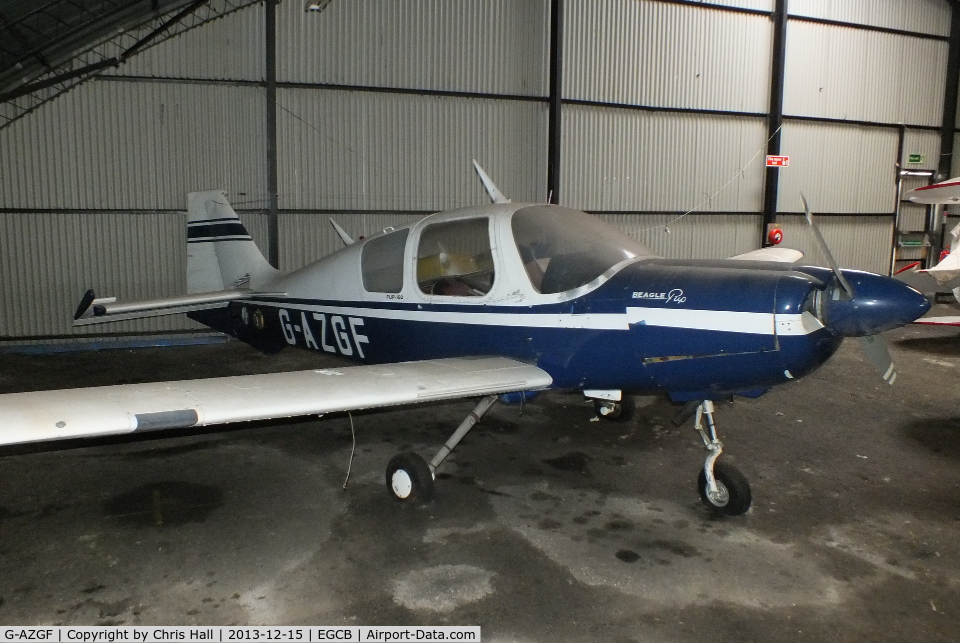 G-AZGF, 1969 Beagle B-121 Pup Series 2 (Pup 150) C/N B121-076, This Pup has sat in this corner of the hangar for several years