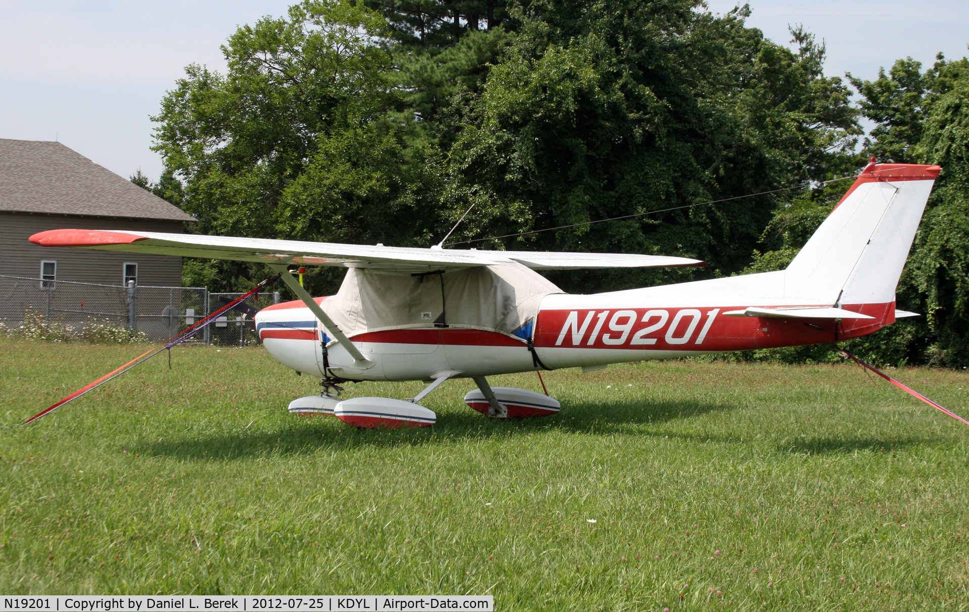 N19201, 1972 Cessna 150L C/N 15074232, Snoozing on a lazy summer day in Doylestown
