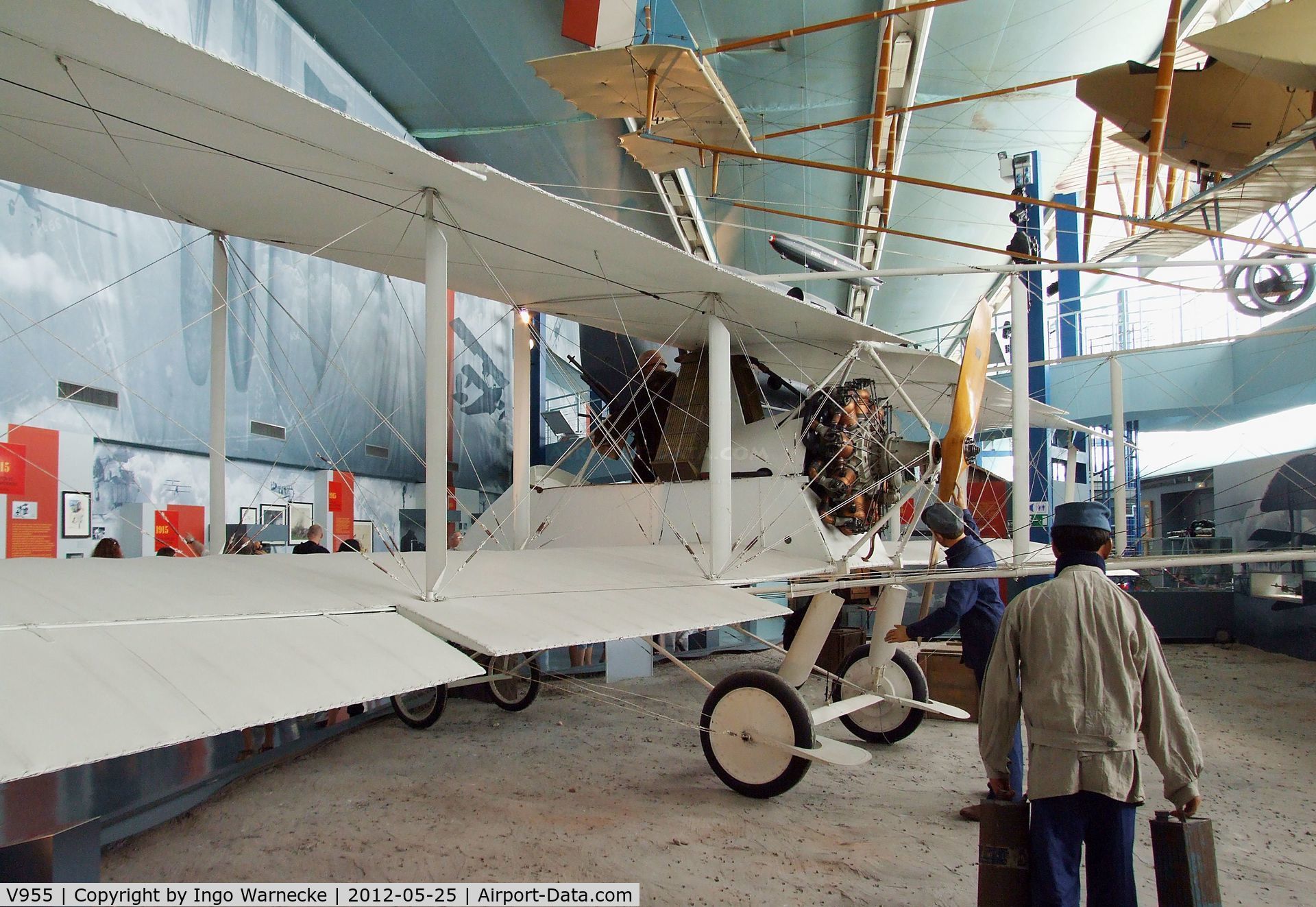 V955, 1915 Voisin LAS C/N Not found V955, Voisin LAS / LA.5 at the Musee de l'Air, Paris/Le Bourget
