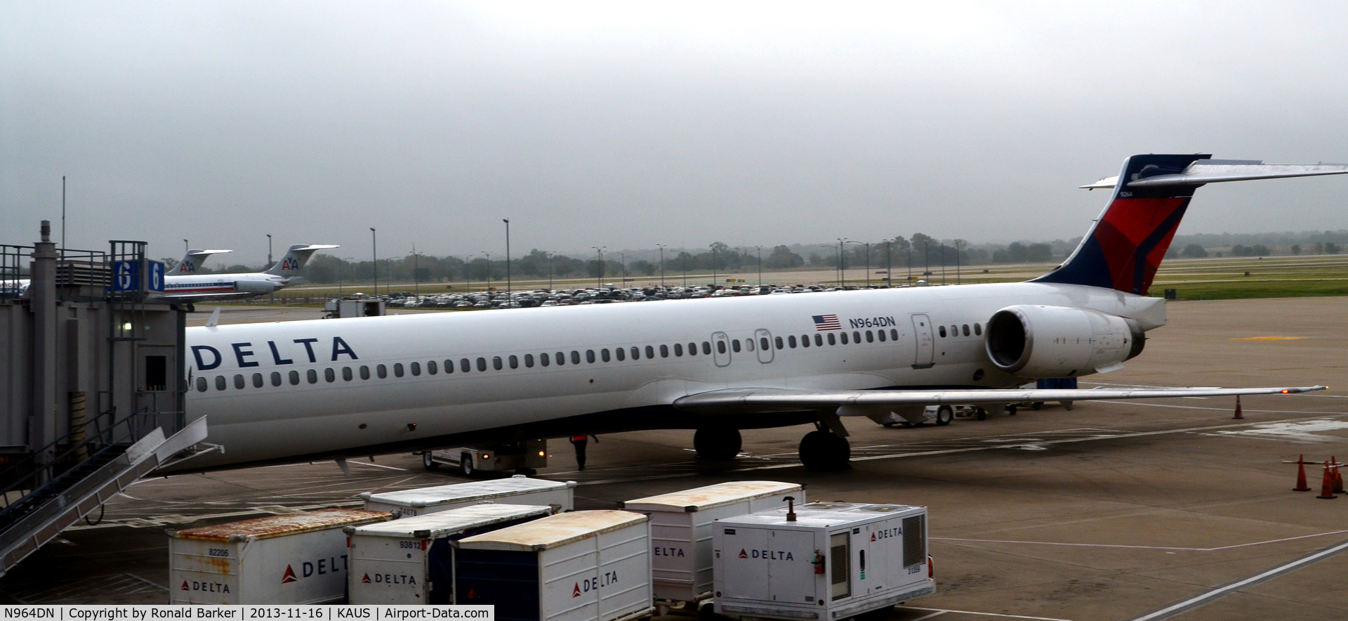 N964DN, McDonnell Douglas MD-90-30 C/N 60001, Gate 6 Austin