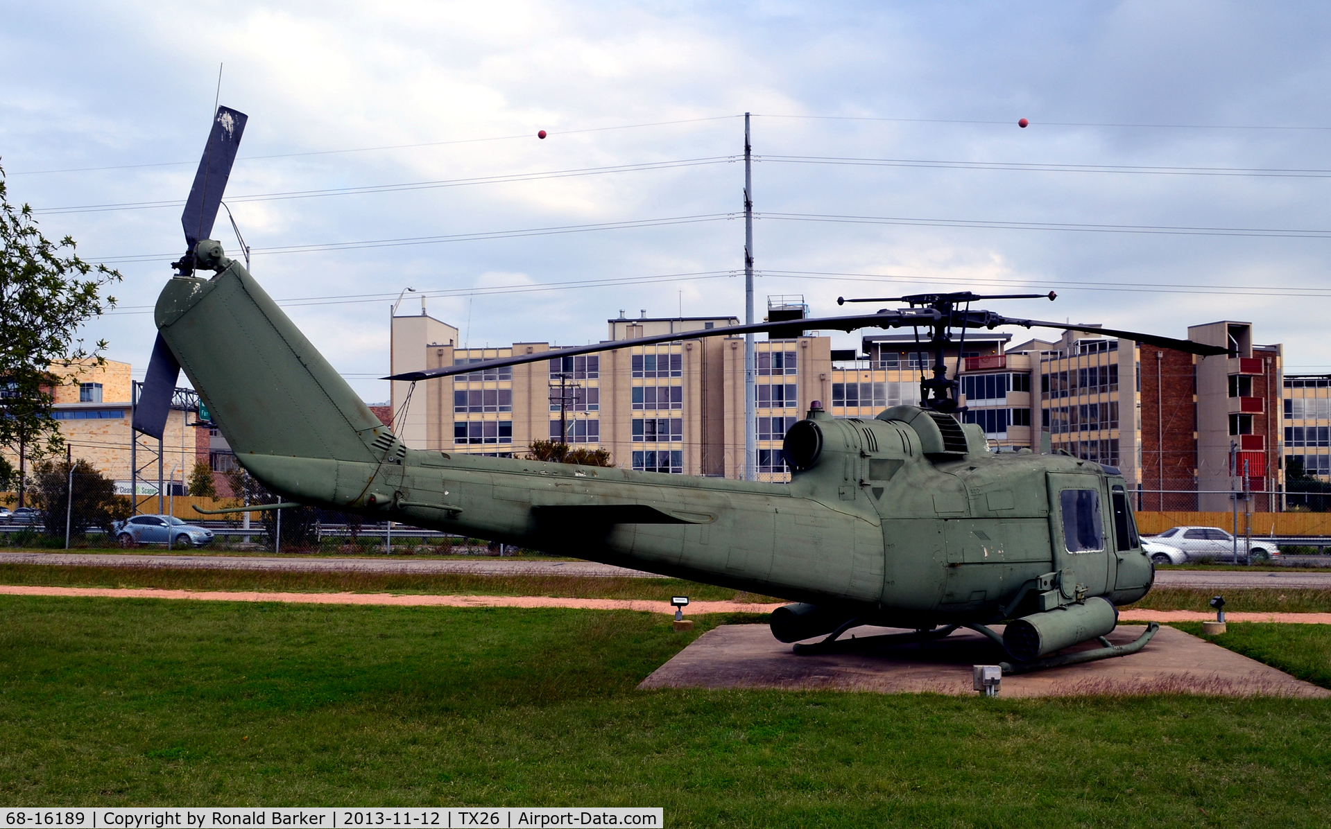 68-16189, 1968 Bell UH-1H Iroquois C/N 10848, UH-1H Camp Mabry, TX (believed UH-1M Admin)