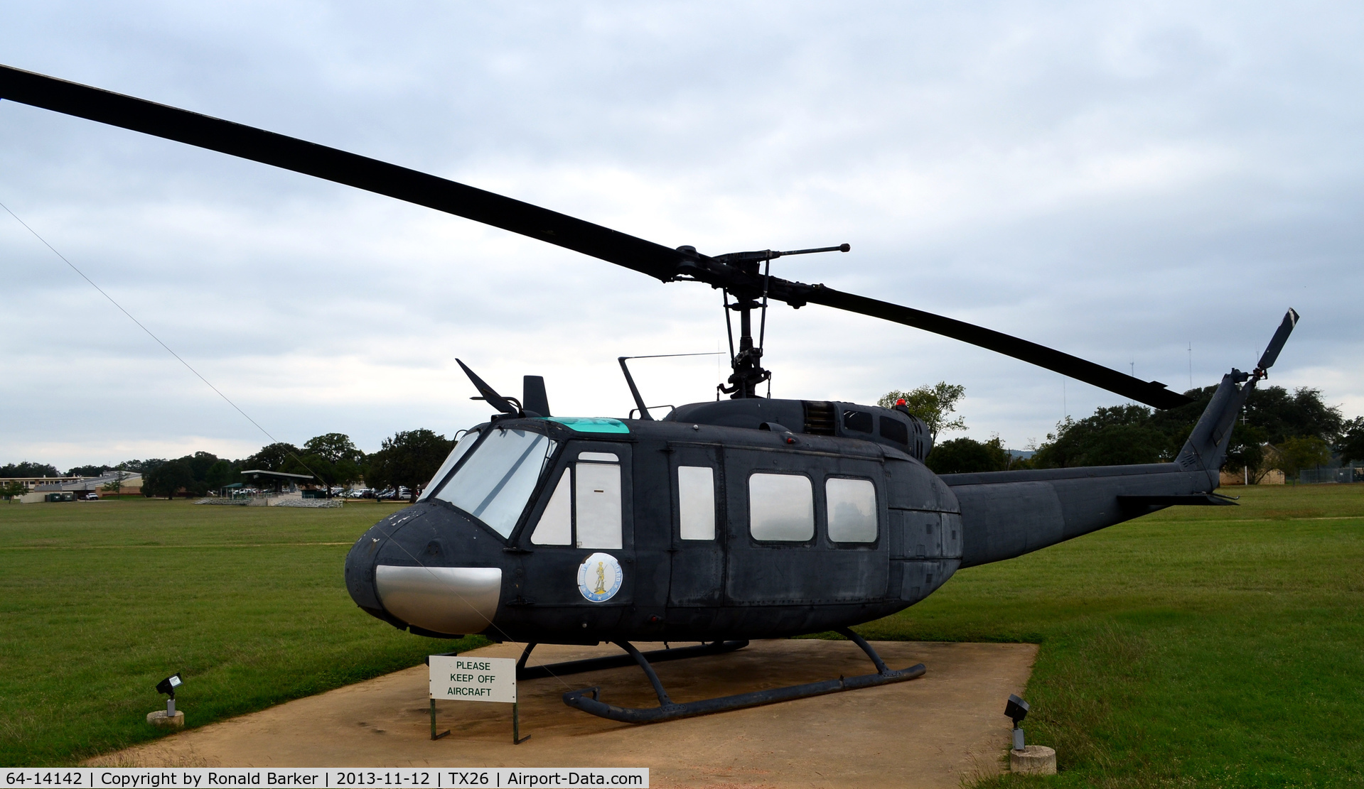 64-14142, 1964 Bell UH-1M Iroquois C/N 1266, UH-1M shown as 16189, Camp Mabry, TX