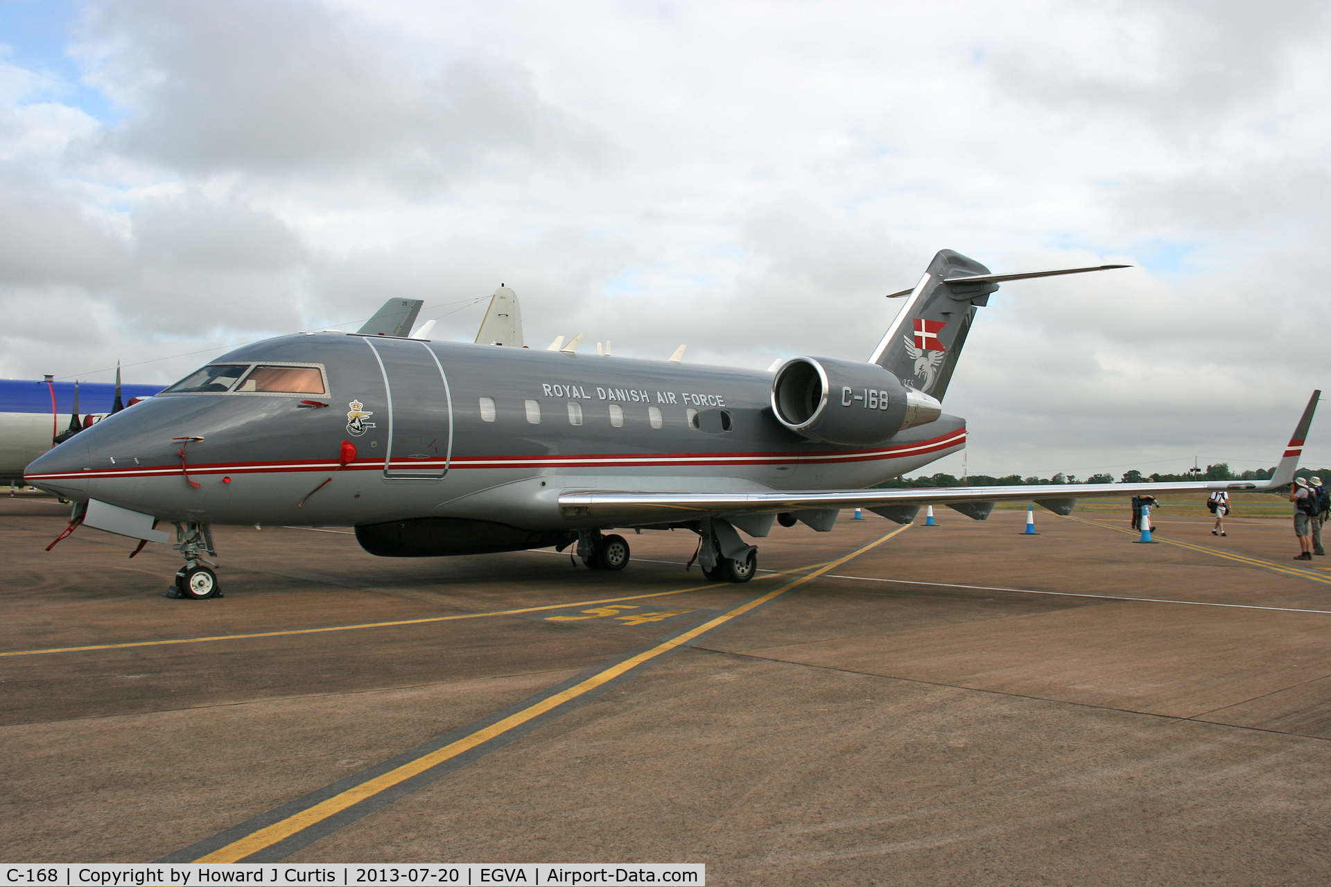 C-168, 2000 Bombardier Challenger 604 (CL-600-2B16) C/N 5468, Royal Danish AF. At the Royal International Air Tattoo 2013.