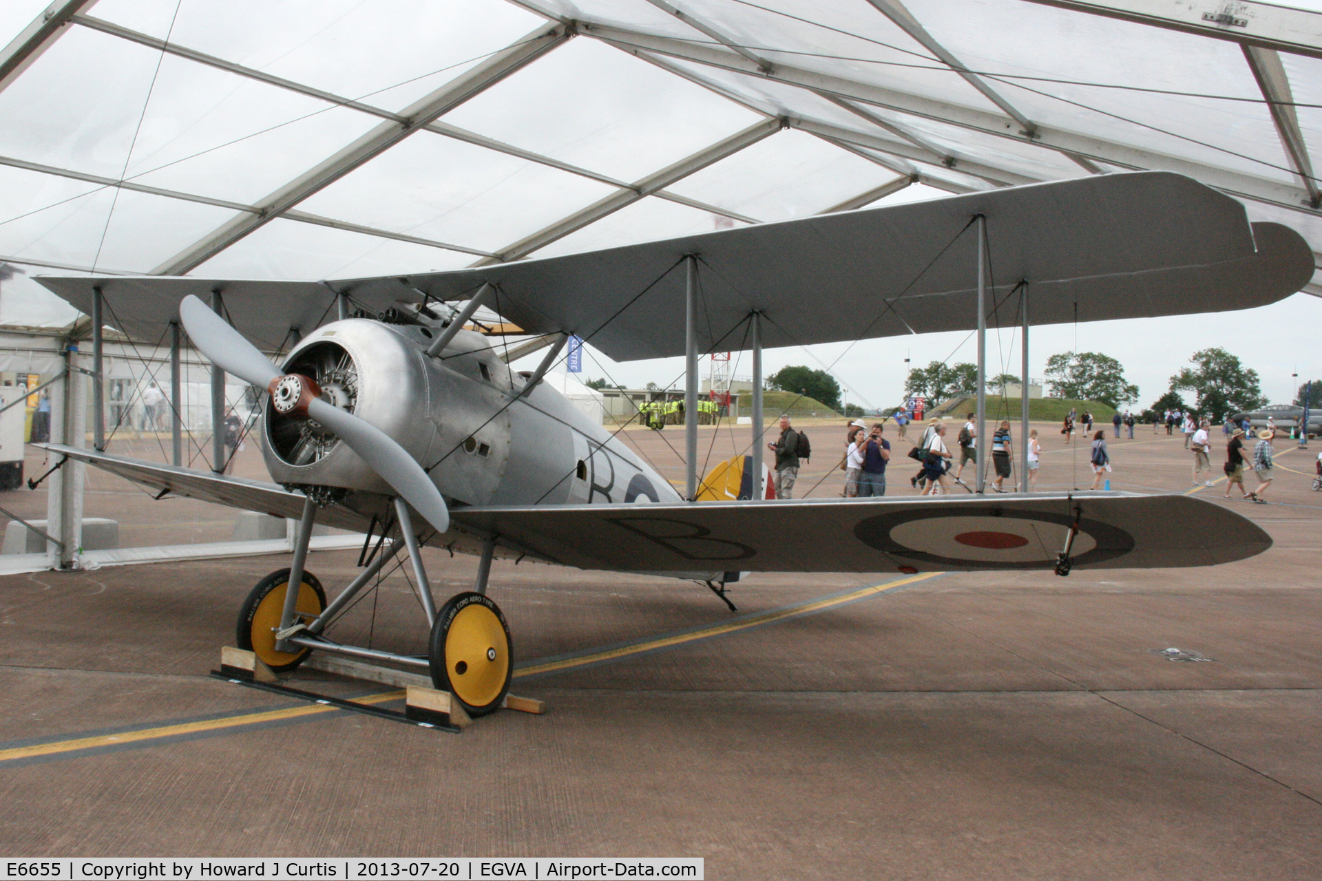E6655, Sopwith Snipe 7F.1 Replica C/N Not found E6655, At the Royal International Air Tattoo 2013.