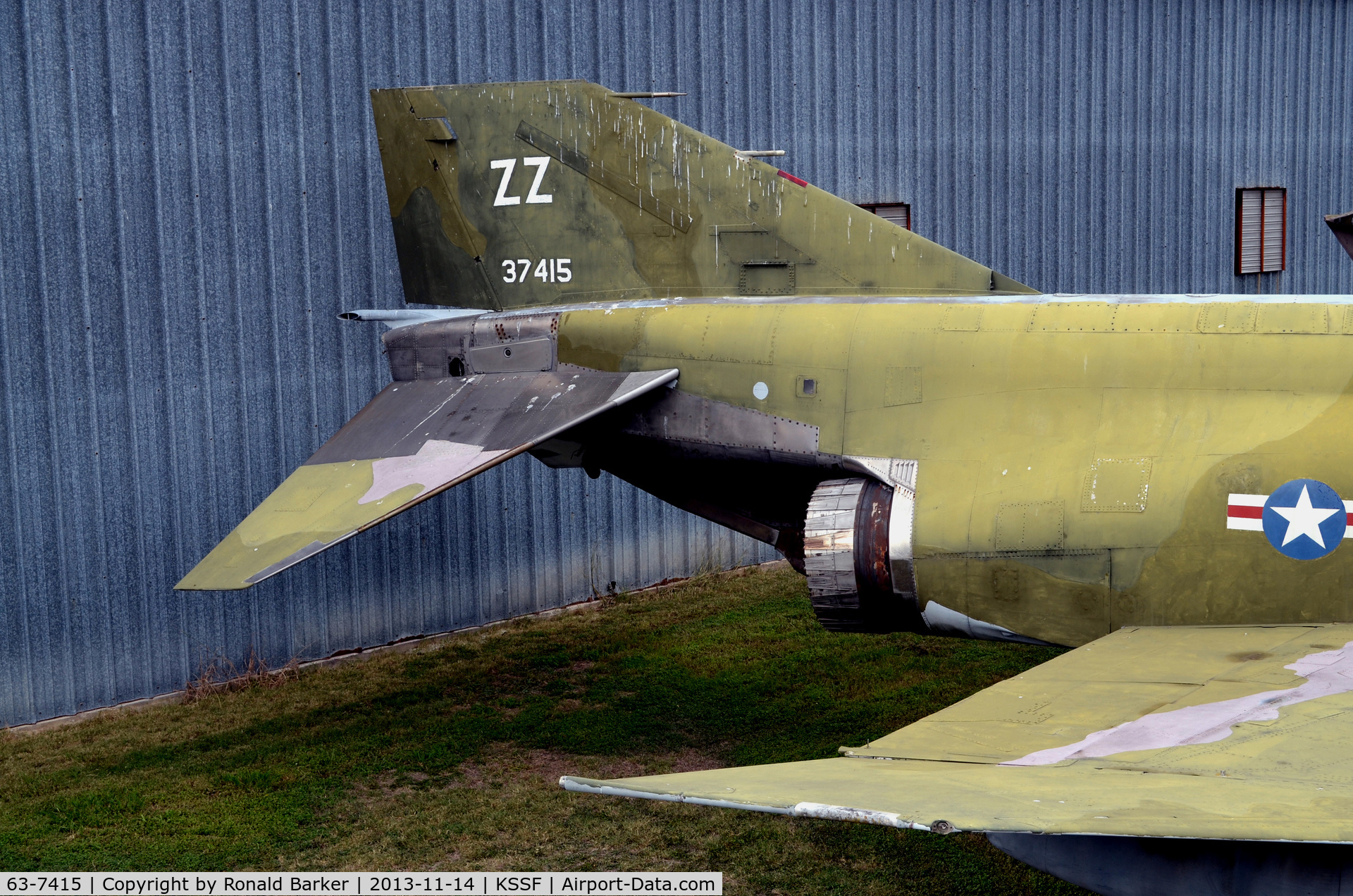63-7415, 1963 McDonnell F-4C Phantom II C/N 342, Tail section F-4C, Texas Air Museum