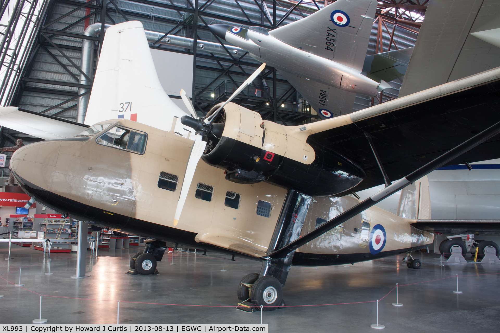 XL993, 1958 Scottish Aviation Twin Pioneer CC.1 C/N 528, RAF Museum.