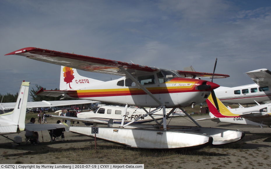 C-GZTQ, 1978 Cessna A185F Skywagon 185 C/N 18503491, Parked at the south field at Whitehorse, Yukon