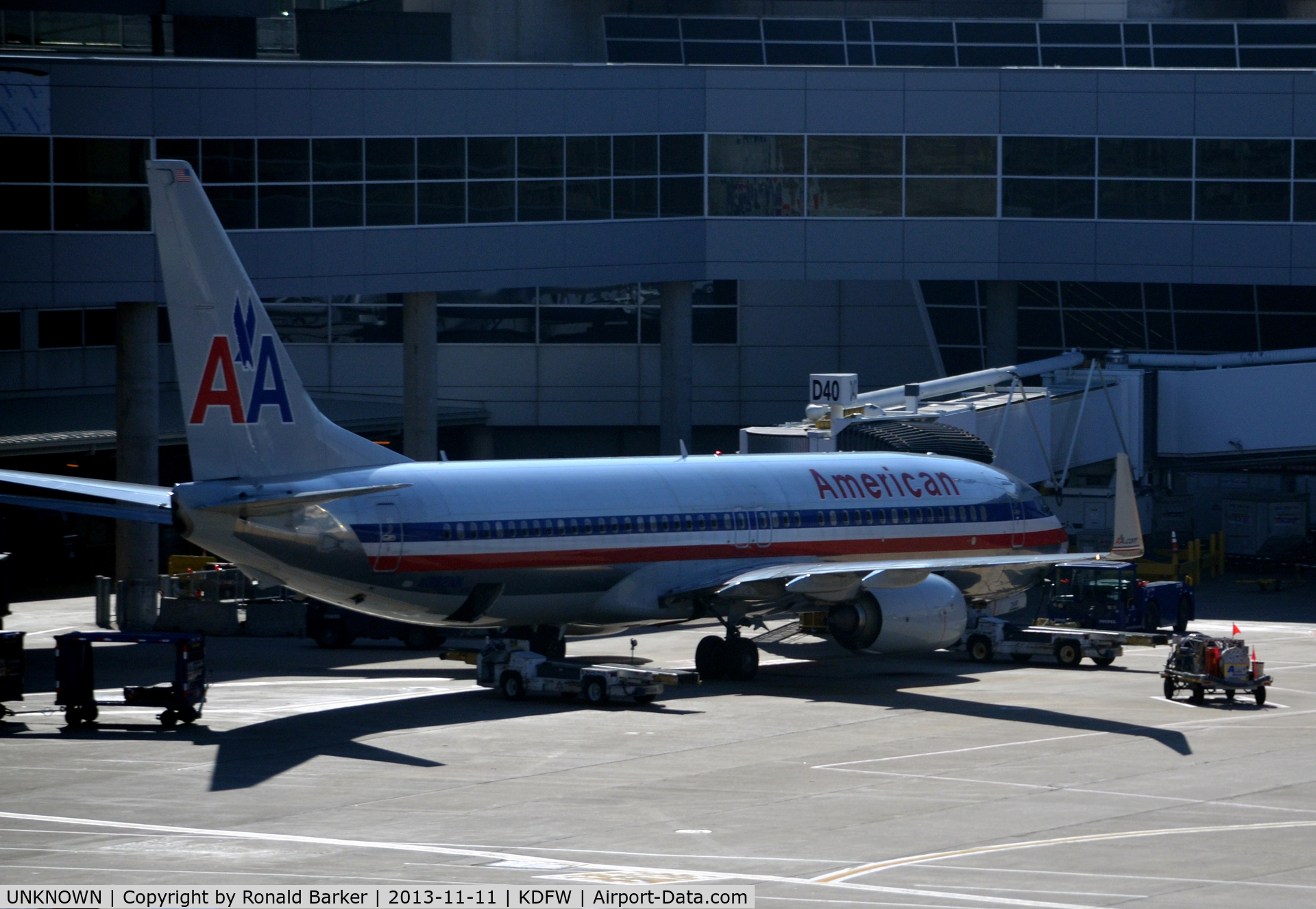 UNKNOWN, Boeing 737 C/N Unknown, American Airlines B738 at Gate D40 DFW