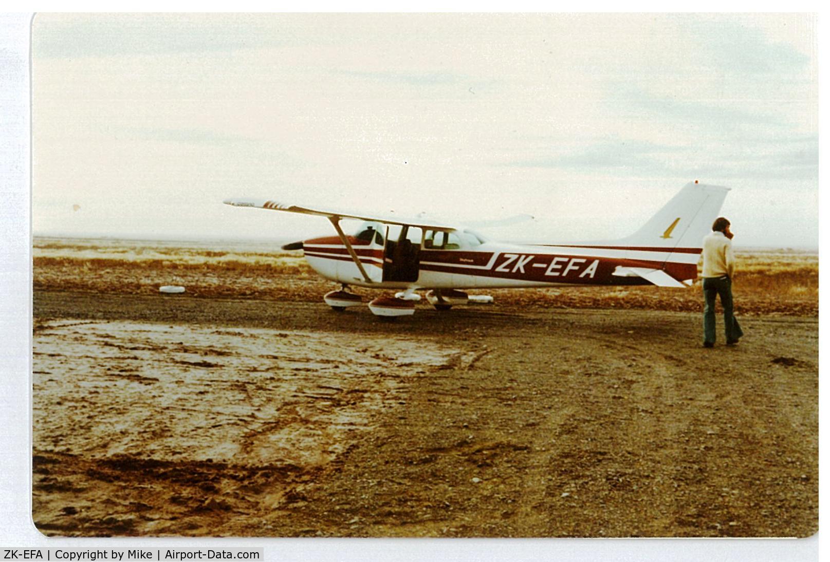 ZK-EFA, Cessna 172M C/N 17267215, Twizel Airfield in 1976 when this aircraft was operated by Upper Waitaki Aero Club