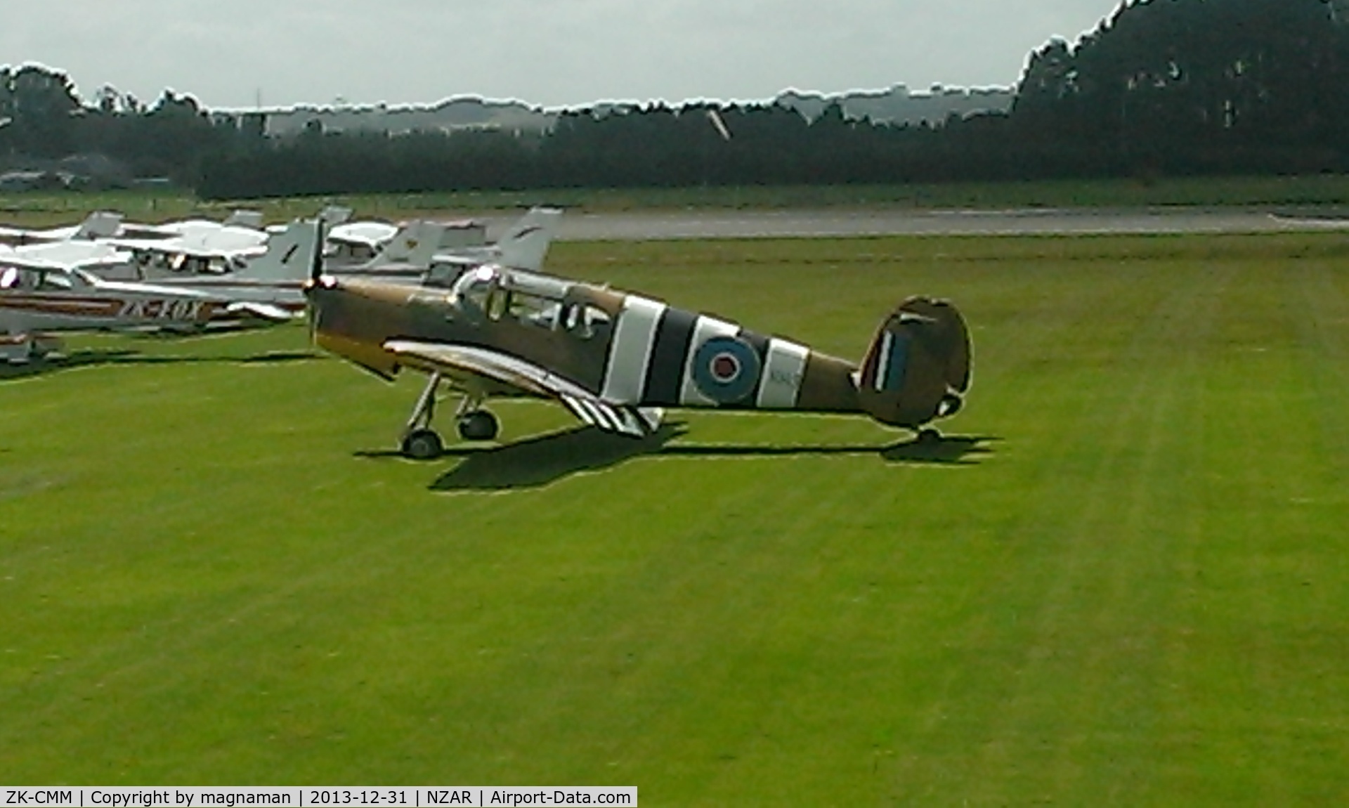 ZK-CMM, Miles M38 Messenger 2A C/N 6372, On grass at Ardmore