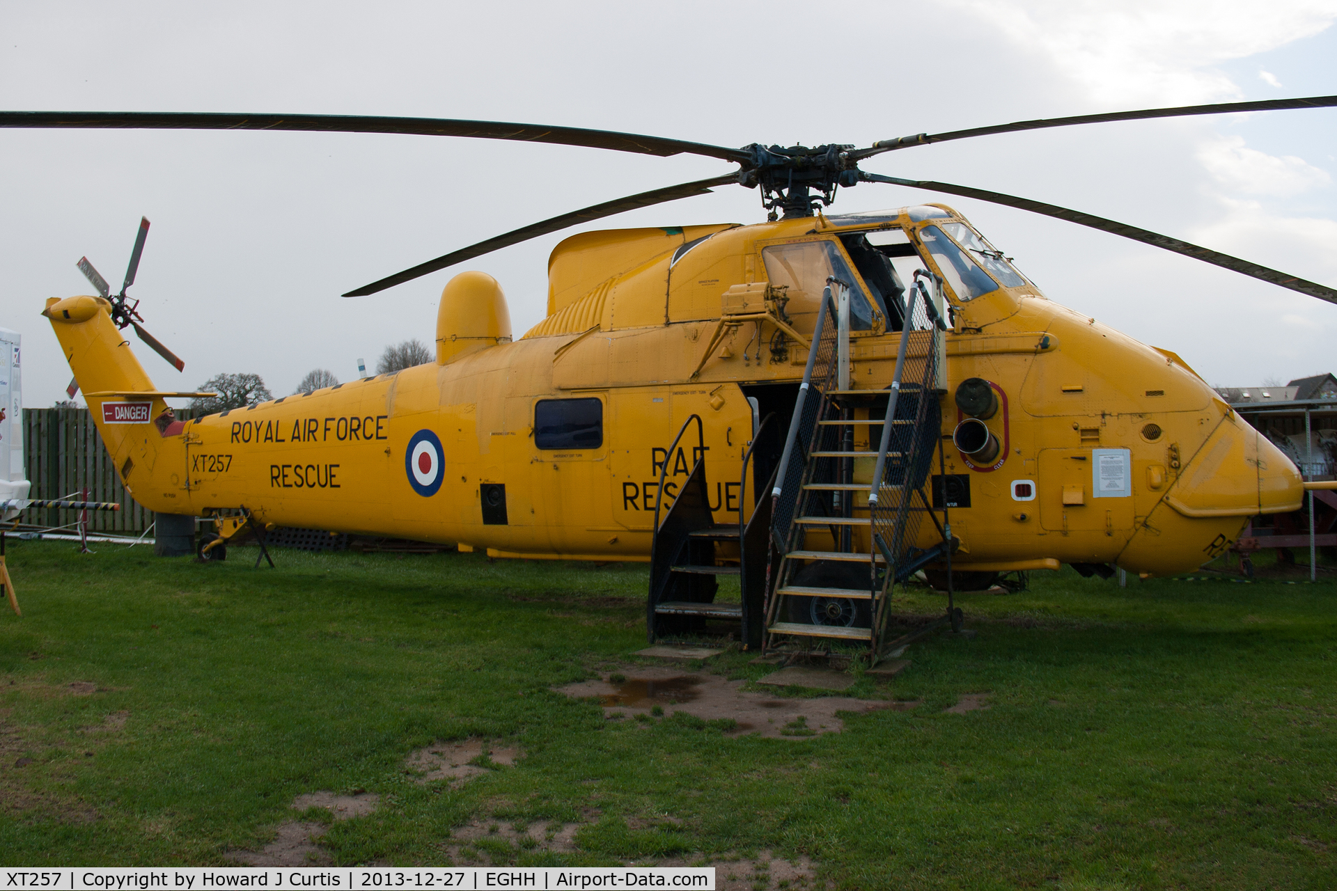 XT257, 1967 Westland Wessex HAS.3 C/N WA241, On display at the Bournemouth Aviation Museum.