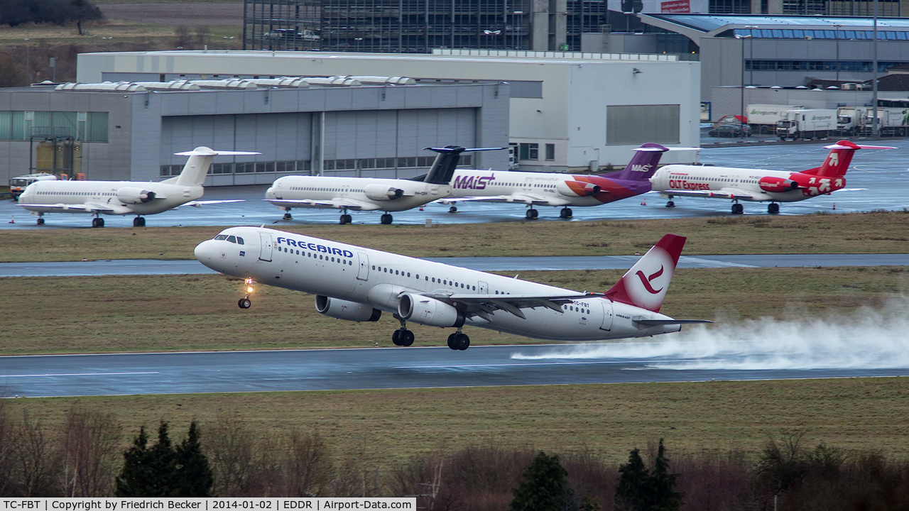 TC-FBT, 1998 Airbus A321-131 C/N 855, departure to Antalya