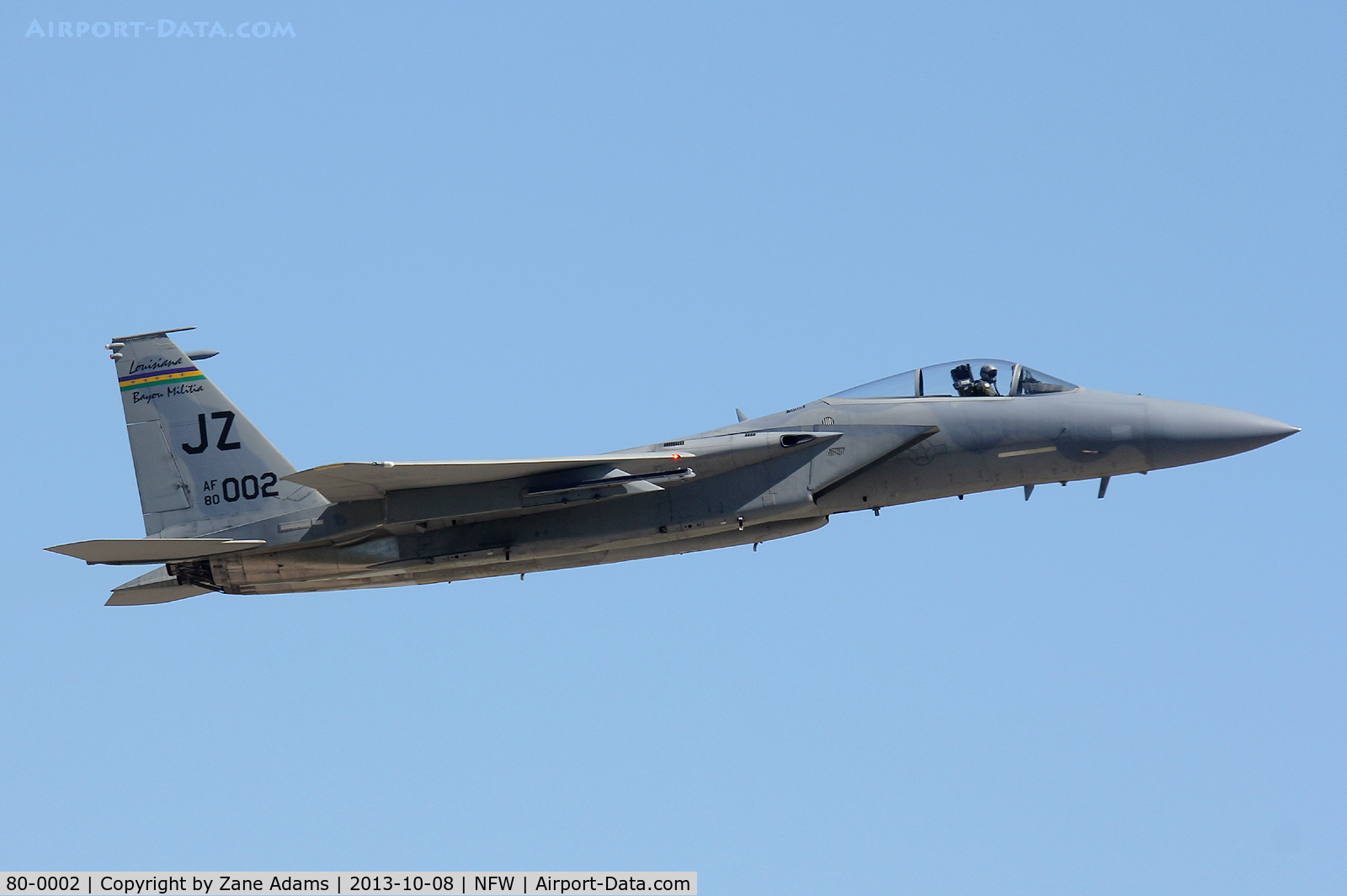 80-0002, 1980 McDonnell Douglas F-15C Eagle C/N 0635/C151, Departing NAS Fort Worth