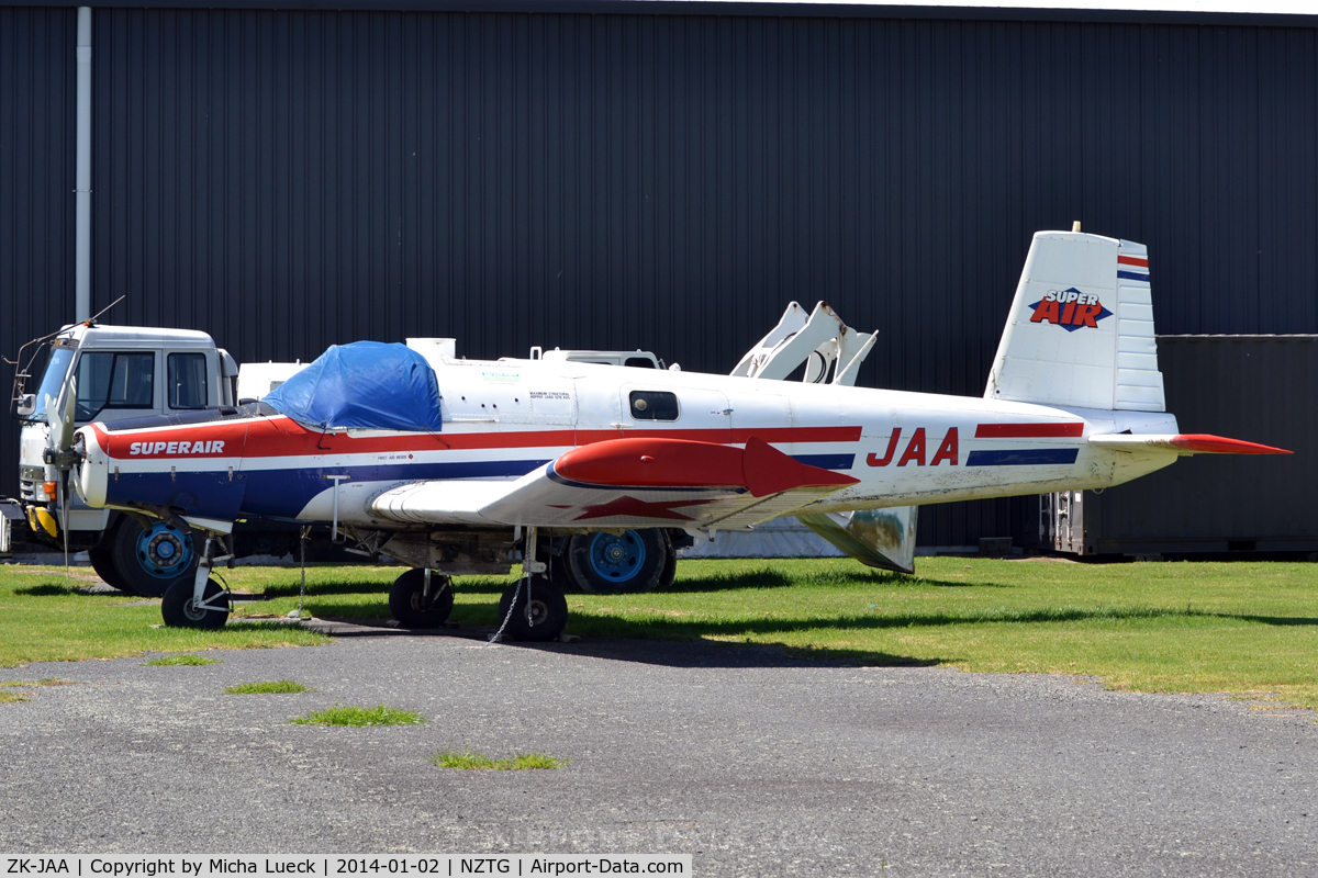 ZK-JAA, NZ Aerospace FU24-954 C/N 259, At Tauranga