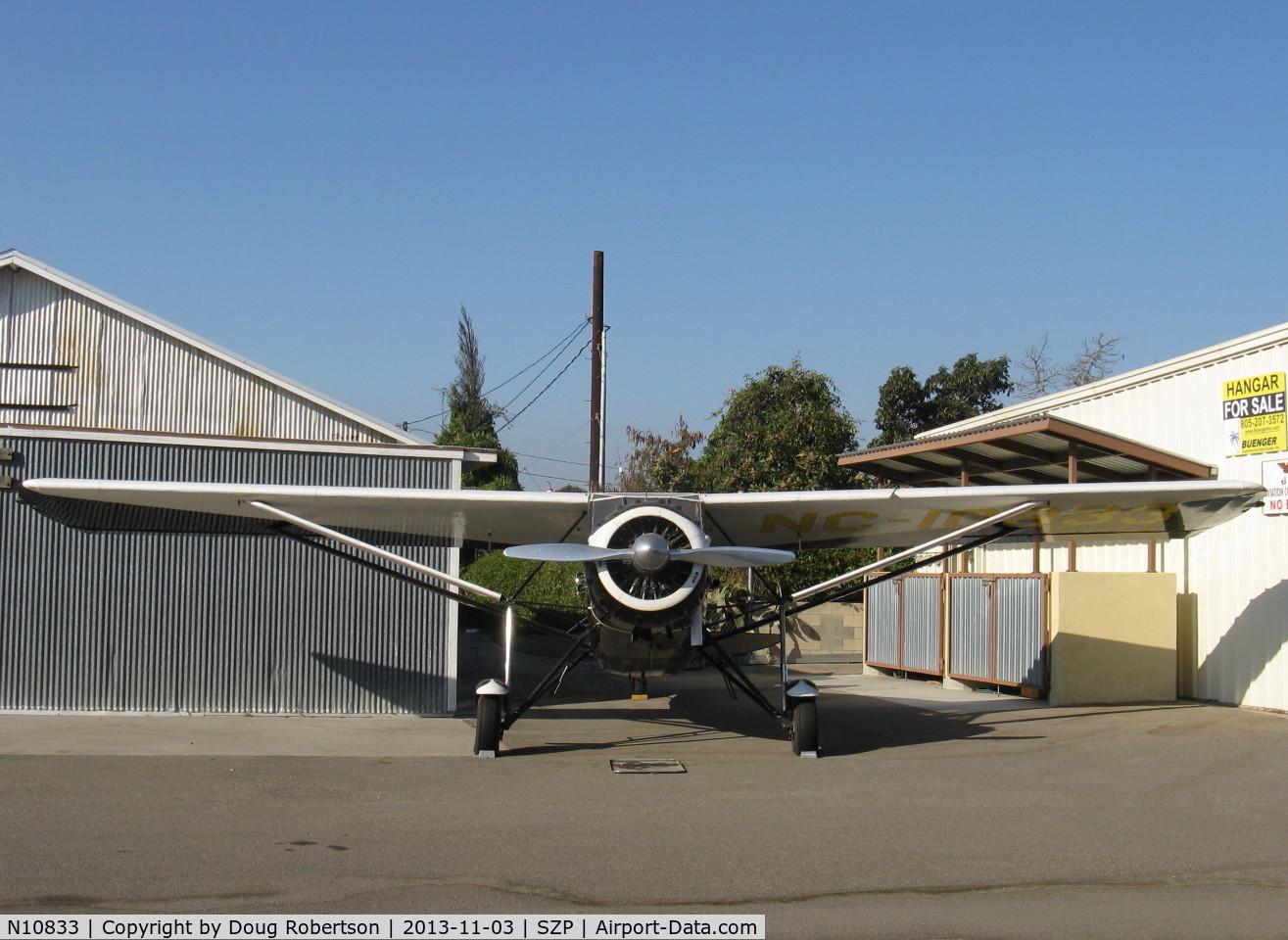 N10833, 1931 Stinson JR. S C/N 8027, 1931 Stinson JUNIOR S, Lycoming R680E 9 cylinder 215 Hp radial, four seats