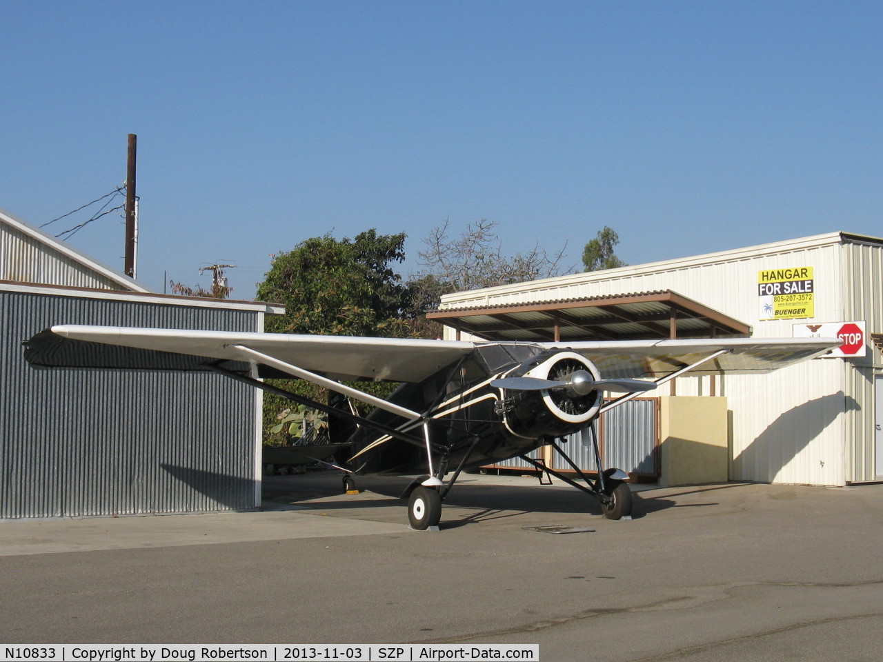 N10833, 1931 Stinson JR. S C/N 8027, 1931 Stinson JUNIOR S, Lycoming R680E 9 cylinder 215 Hp radial, a signature aircraft of the Aviation Museum of Santa Paula courtesy donation by Clay Lacy. Thank you, Clay!