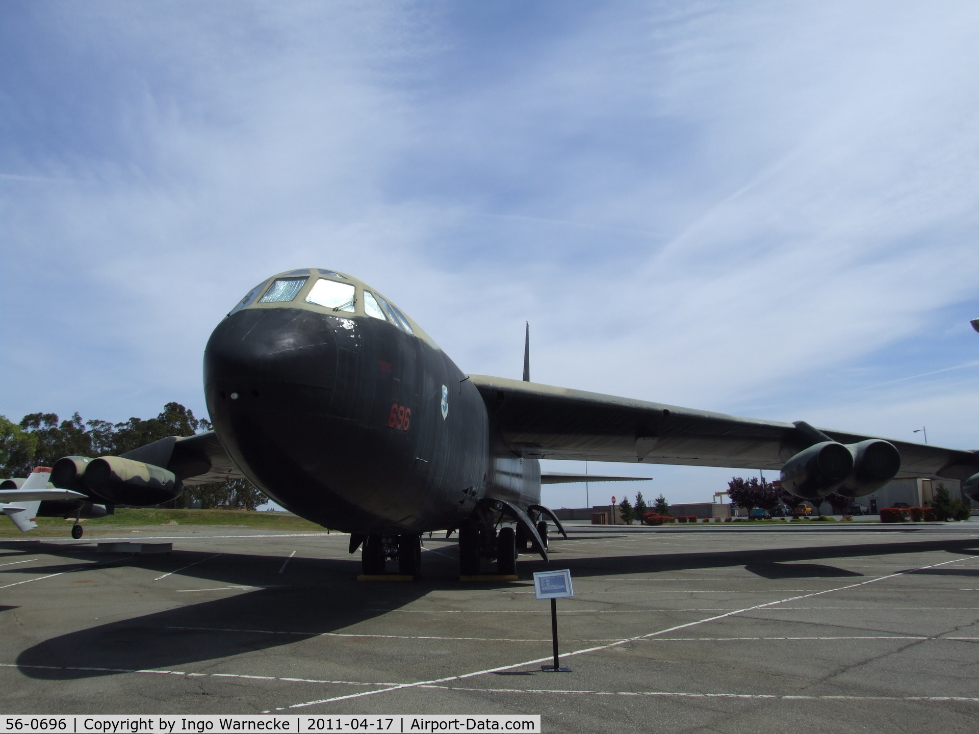 56-0696, 1956 Boeing B-52D-40-BW Stratofortress C/N 464067, Boeing B-52D Stratofortress at the Travis Air Museum, Travis AFB Fairfield CA