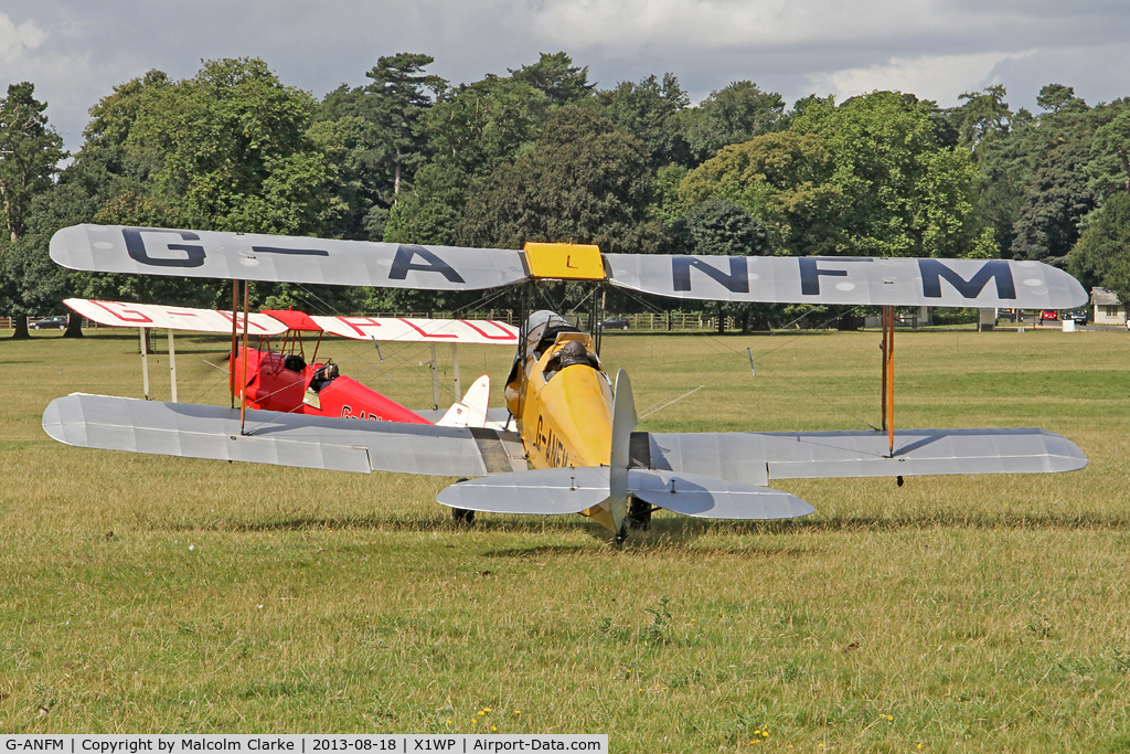 G-ANFM, 1941 De Havilland DH-82A Tiger Moth II C/N 83604, De Havilland DH-82A Tiger Moth at The De Havilland Moth Club's 28th International Moth Rally at Woburn Abbey. August 2013.