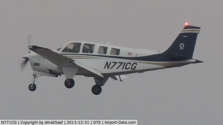 N771CG, Raytheon Aircraft Company G36 C/N E-3672, Flying into DTS