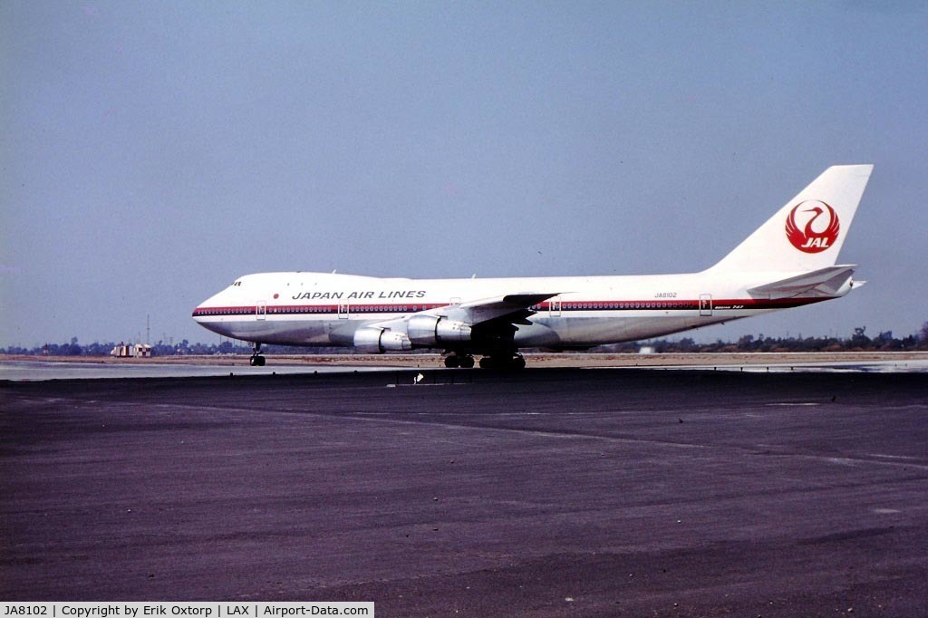 JA8102, 1970 Boeing 747-146 C/N 19726, JA8102 in LAX