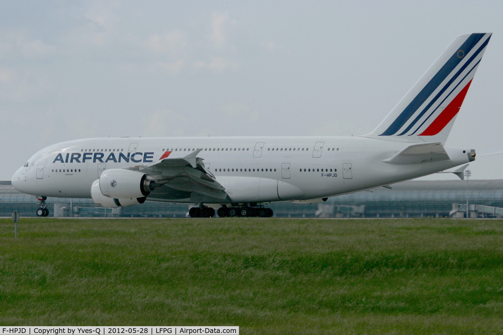 F-HPJD, 2010 Airbus A380-861 C/N 049, Airbus A380-861, Landing Rwy 26L, Roissy Charles De Gaulle Airport (LFPG-CDG)