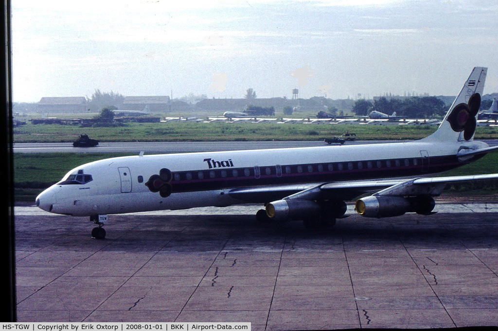 HS-TGW, 1960 Douglas DC-8-32 C/N 45416, HS-TGW in BKK Dong Muang