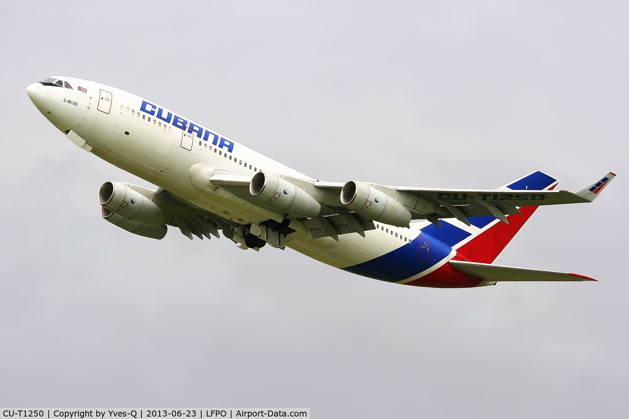 CU-T1250, 2005 Ilyushin IL-96-300 C/N 74393202015, Ilyushin IL-96-300  Takes off  From Rwy 24, Paris-Orly Airport (LFPO-ORY)